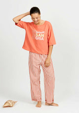 Tshirt Sangria Femme Rouge-30
