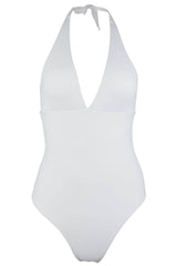 Debby Halter One Piece Swimsuit in White