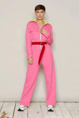 贝琳达连体工作服(粉色)