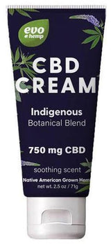 Evo Hemp CBD Cream 2.5oz (7lg) 750mg CBD