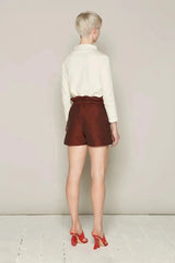 Holly Shorts (Burgundy Dots)