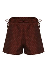 Holly Shorts (Burgundy Dots)