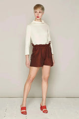 Holly Shorts (Burgundy Dots)