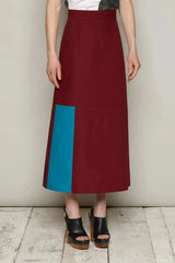 Huberta 裙子(栗色)