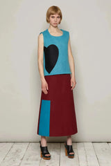 Huberta 裙子(栗色)