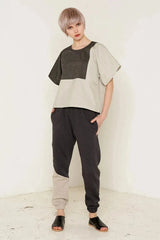 Mars Top (Grey and Beige)