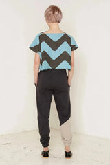 Namaka Top (Grey and Aqua)