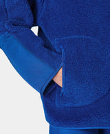 Plush Textured Half Zip Sb9535 Lightning-Blue