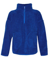 Plush Textured Half Zip Sb9535 Lightning-Blue