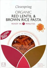 Clearspring Red lentil & Brown Rice Pasta Fusilli 250g