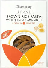 Clearspring Brown Rice Pasta Quinoa & Amaranth Penne 250g