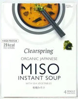 Clearspring Organic Japanese Miso Instant Soup- Sea Vegetables (4 servings)