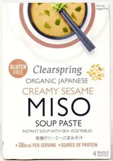 Clearspring Japanese Instant Miso Soup Paste- Creamy Sesame (4 servings)
