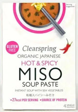 Clearspring Japanese Instant Miso Soup Paste 60g - Hot & Spicy