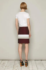 Togo 半身裙(酒紅色)