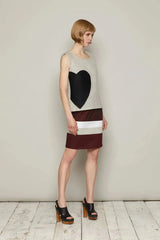 Togo 半身裙(酒紅色)