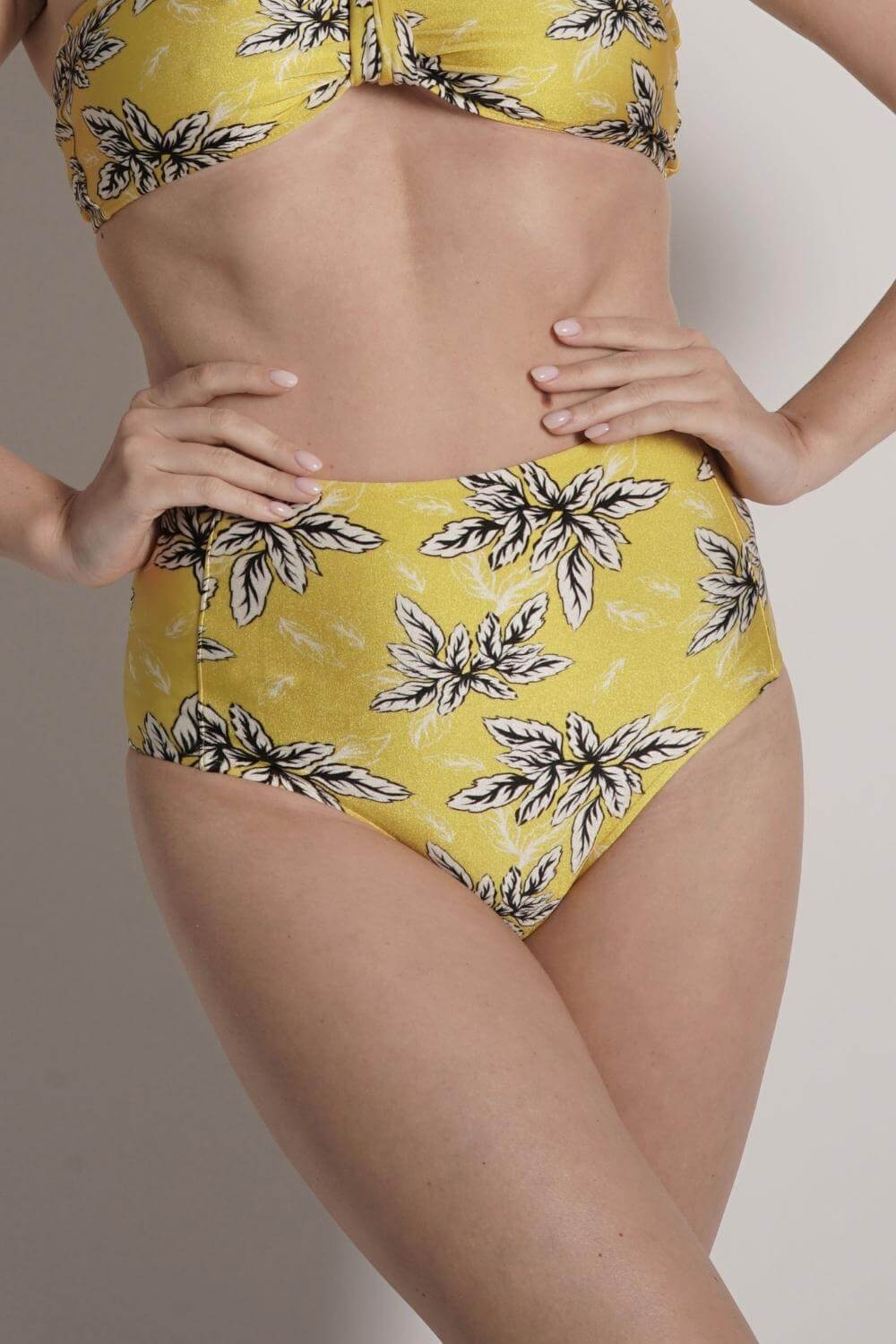 Yellow High Waisted Bikini Bottom - The Bianca by Sauipe Swim – Cerqular  Hong Kong