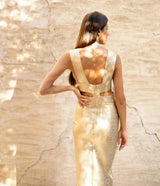 弗洛拉中长连衣裙