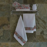 INKA 手巾 - Zenia 深红色印花(2 件套)