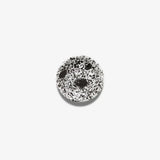 Mediterranean Sauce Plate 12cm Black Splatter on White