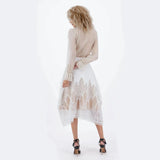 荷叶边雪纺衬衫