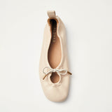 Rosalind Cream Leather Ballet Flats