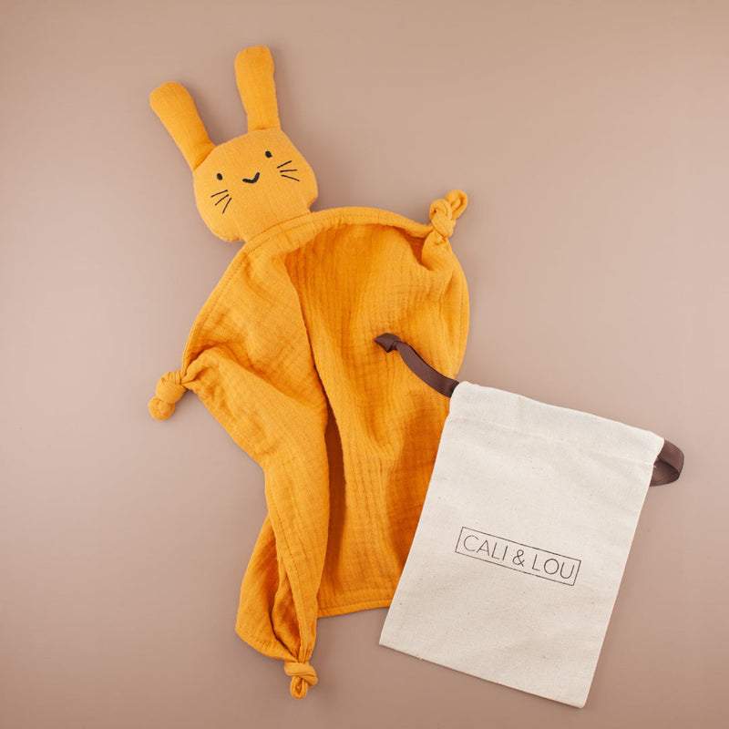Mustard Yellow Bunny Cuddle Comforter