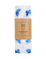 Organic Swaddle - Blue Butterfly