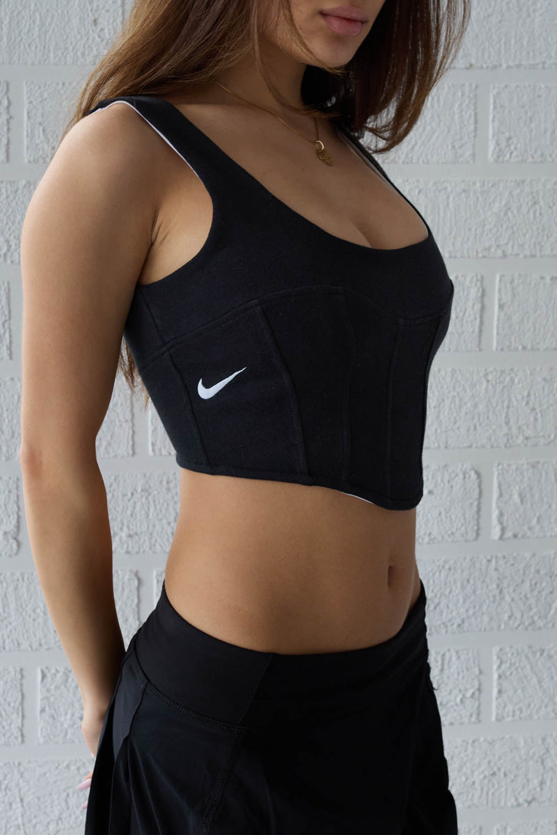 Rework Nike Sweatshirt Bustier - XS, S, M, L, XL, 2XL