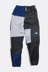 Rework Unisex North Face Patchwork Fleece Pant - S