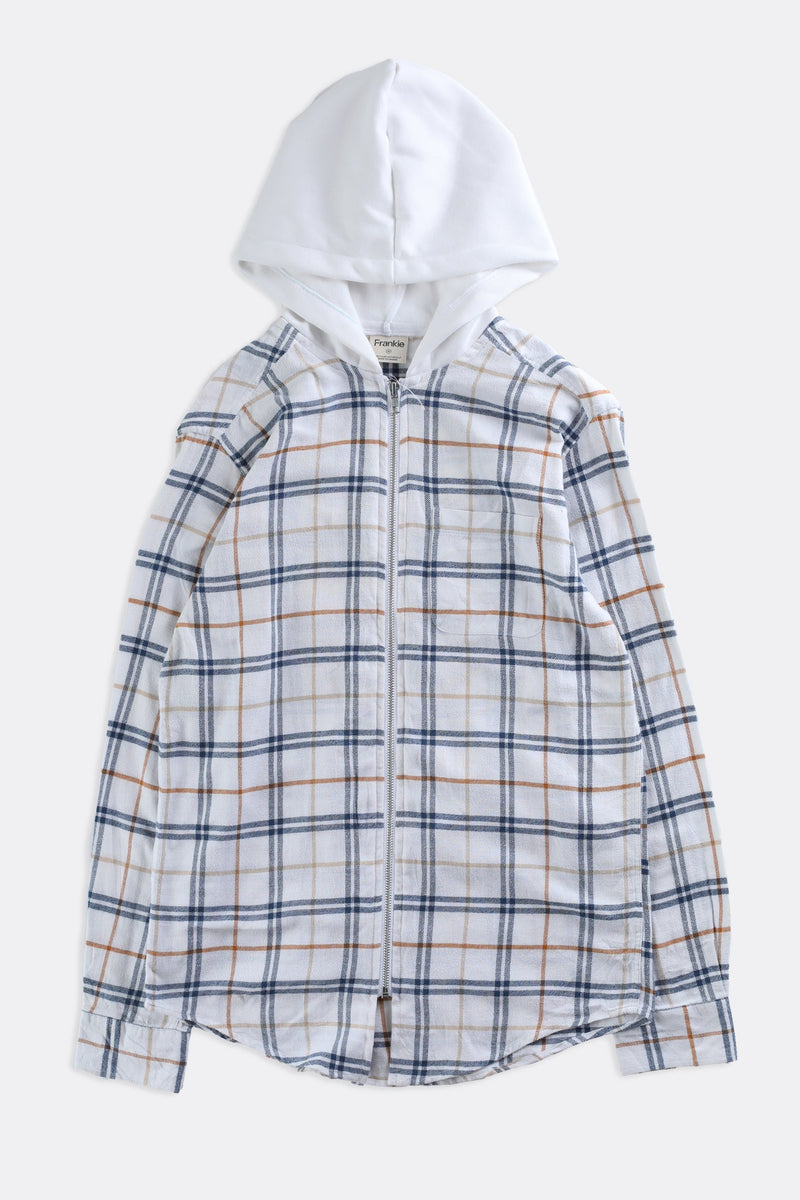 Unisex Rework Hooded Flannel - Women-XS, Men-XXS