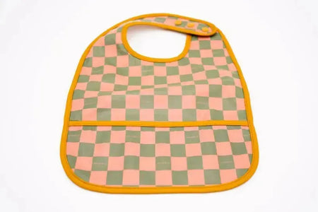 SUSTAINABLE BABY BIB - CHECKS