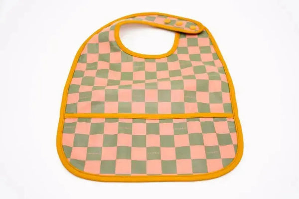 SUSTAINABLE BABY BIB - CHECKS