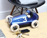 104 Bruno Racing Car Metallic Blue