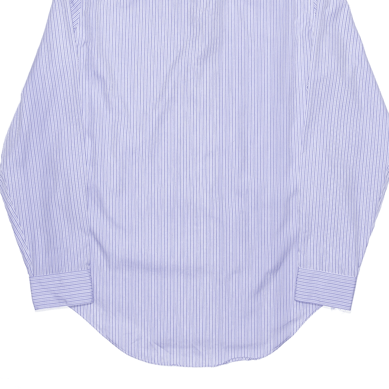 CALVIN KLEIN Purple Cotton Striped Long Sleeve Shirt Mens M