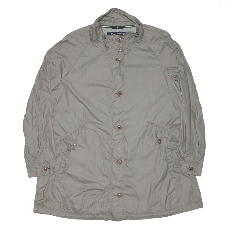 MARC O'POLO Grey Nylon Lightweight Rain Jacket Womens L