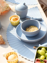 Seashell Silicone Plate With Suction - Blue｜Baby Plate