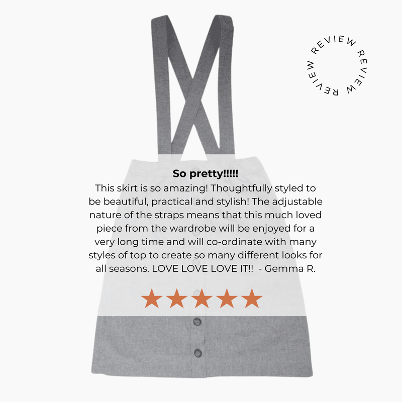 Parker Pinafore Skirt – 2-in-1 Skirt & Pinafore for Kids