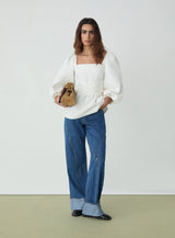 CECILE WHITE BLOUSE