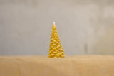 Beeswax Candle - Christmas Tree 12cm