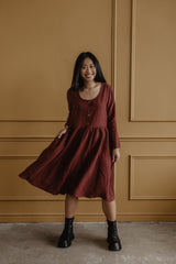 LAPLAND mid-length linen dress