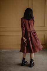 LAPLAND mid-length linen dress