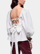 CECILE WHITE BLOUSE