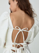 CECILE WHITE BLOUSE