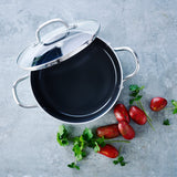 Mayflower 天藍色陶瓷易潔雙耳鍋連蓋 20cm/3.1L