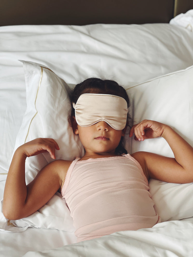 Just Peachy Kids Silk Sleep Mask - Pink Lemonade