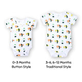 the wee bean organic cotton onesie bodysuit in sushi