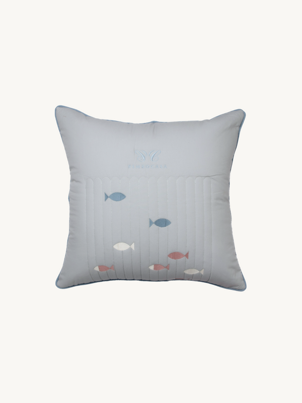 Cotton Cushion Cover - Fish Dance｜Kids Cushion Cover