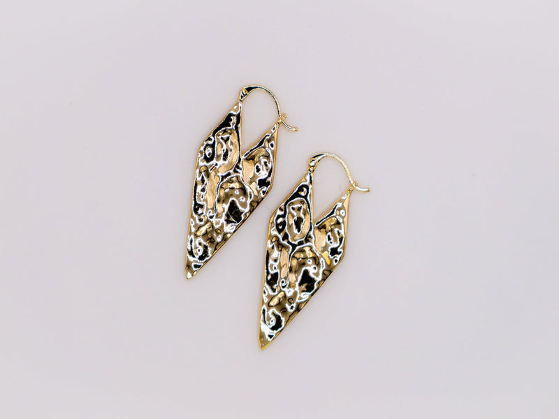 Gold Geometry Glam Earrings – Modern Gold Geometric Jewelry