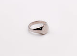 Italian Oval Silver Ring – Elegant Statement Ring for Women